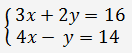 soustava dvou lineárních rovnic se dvěma neznámými